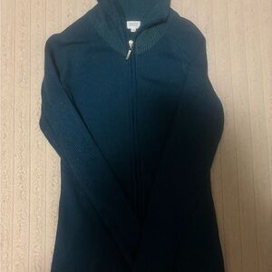 Suzy Shier Teal Cowl Neck Sweater